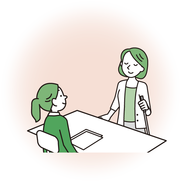 投票する障がい者の方